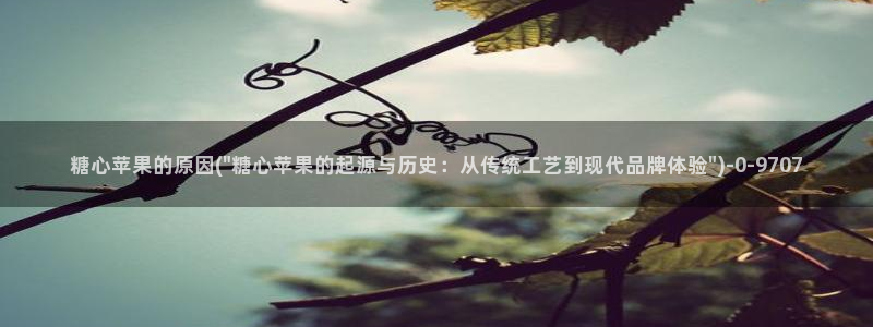 糖心动漫vlog官网观看：糖心苹果的原因(\