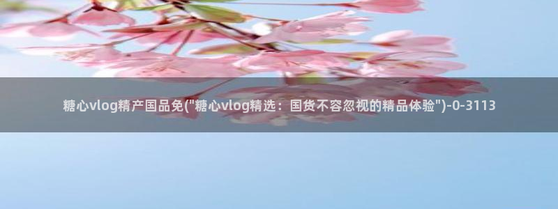 糖心vlogo：糖心vlog精产国品免(\